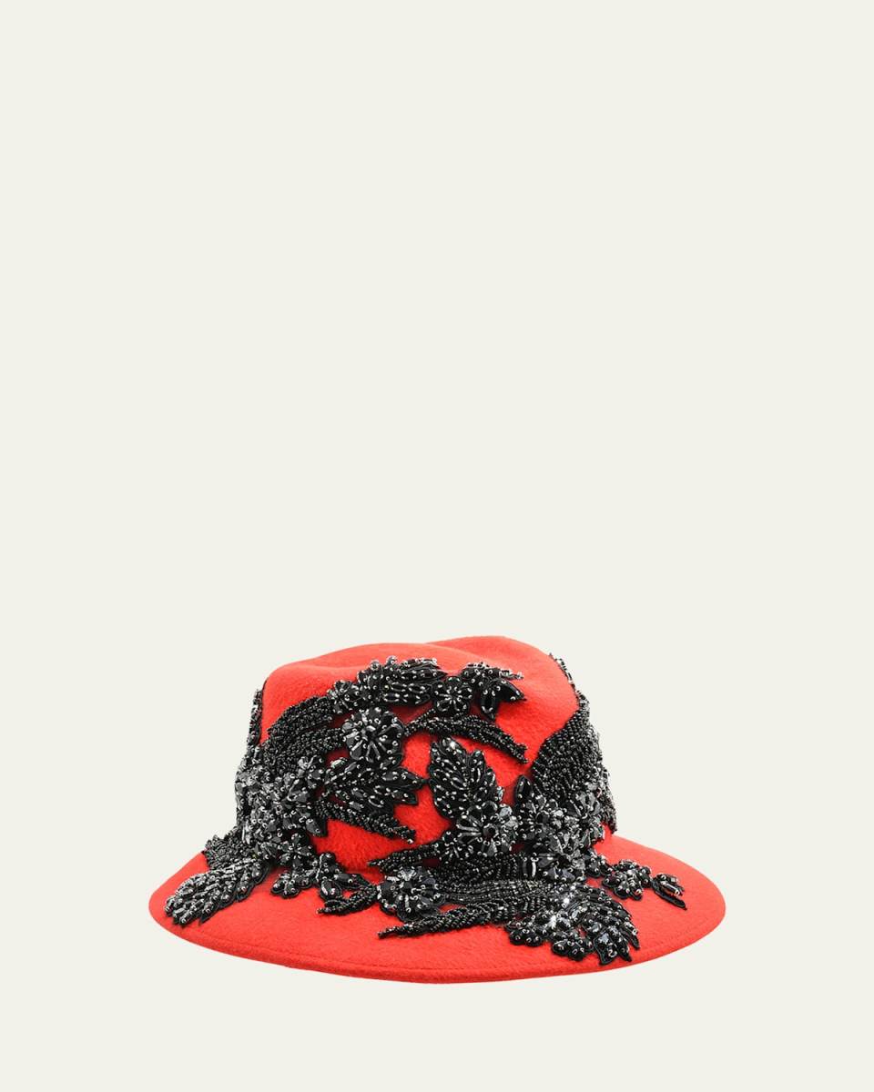 Jewel Sweep Wool Felt Fedora